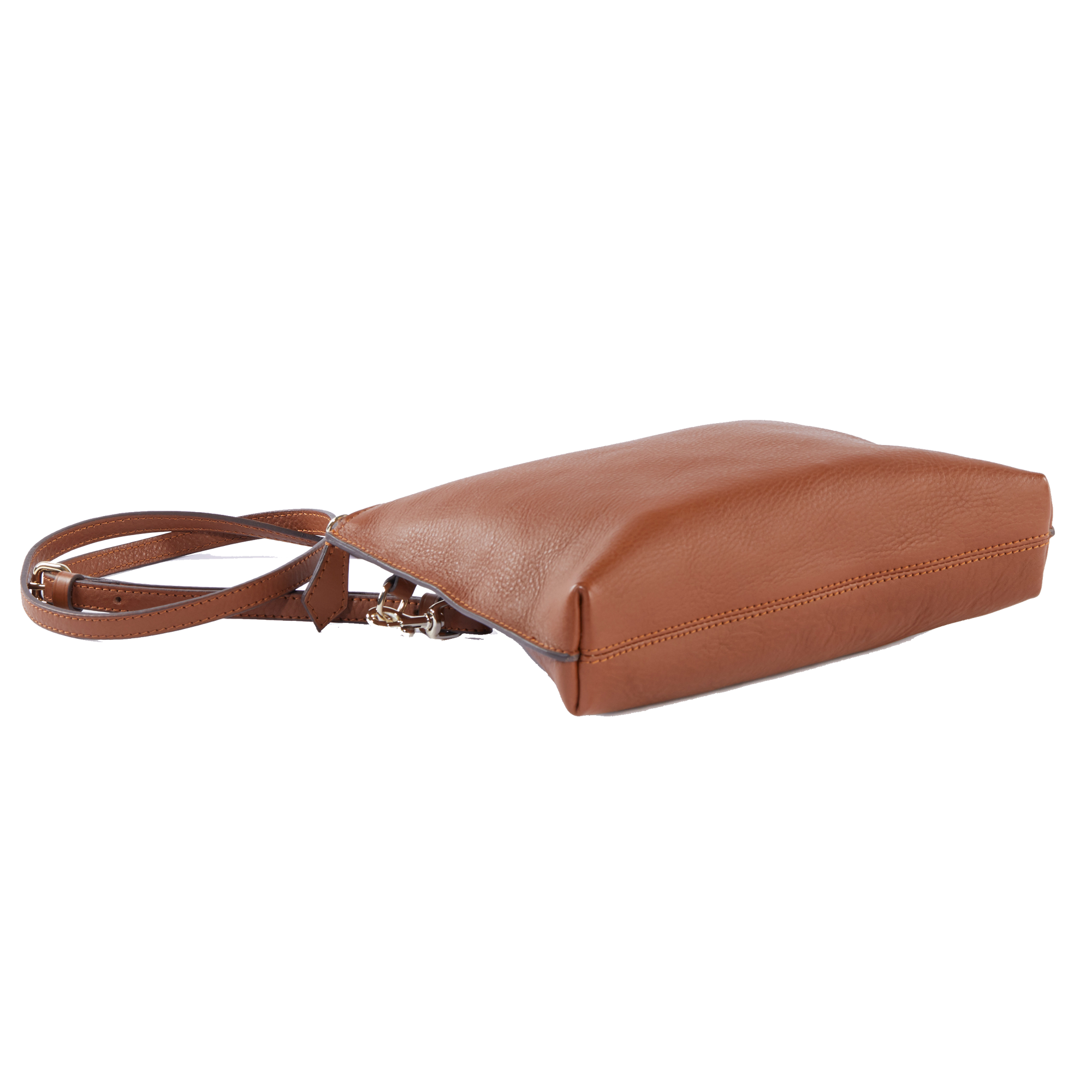 The Classic Cross Body Bag in Natural Leather Alise Design