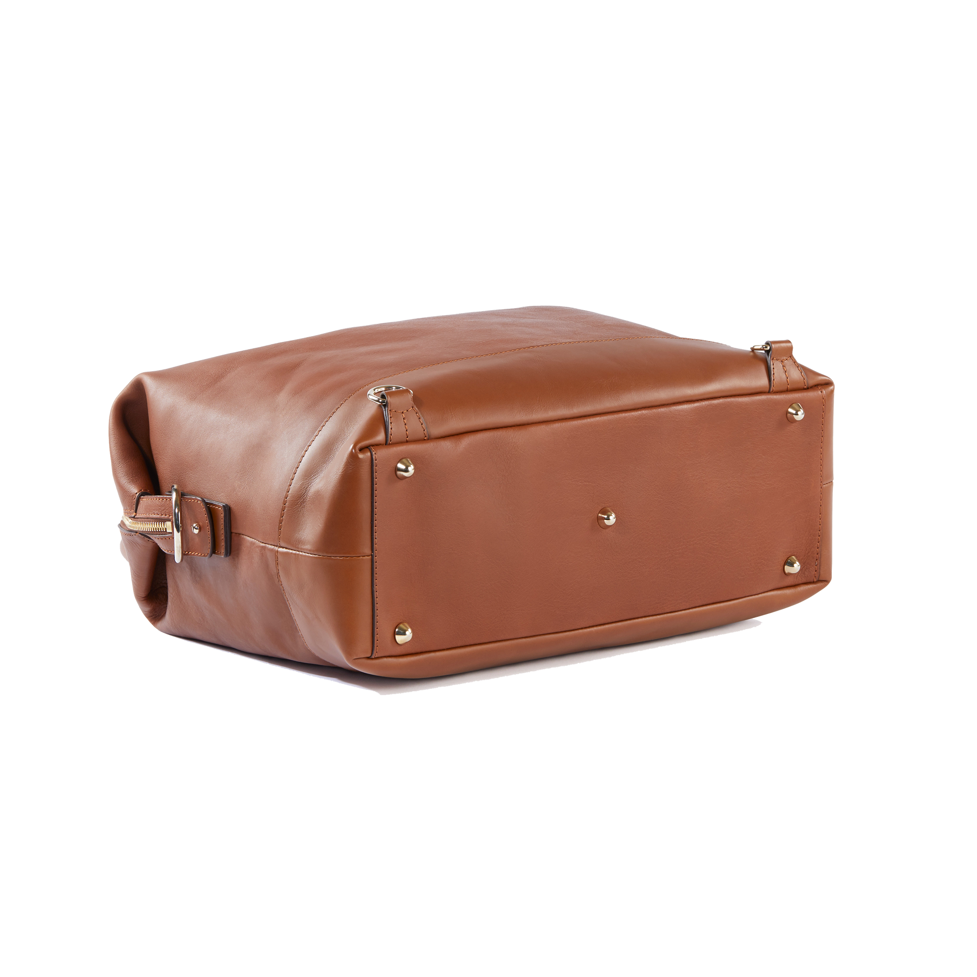 Collette Hybrid Leather Diaper Bag in Copper Made in Italy Alise Design