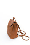 Belle Leather Backpack in Nude