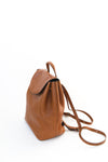 Belle Leather Backpack in Caramel