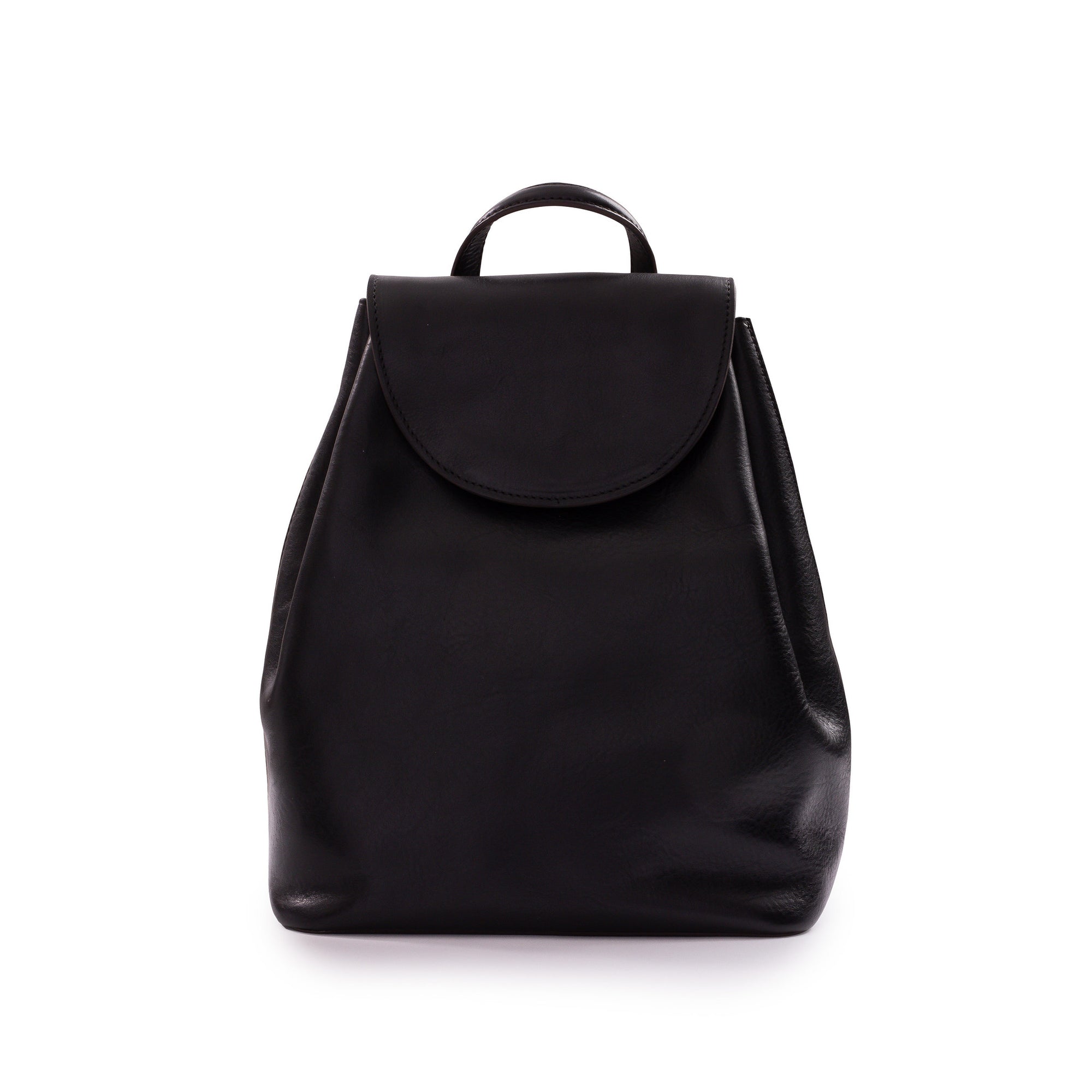 Belle Leather Backpack in Black