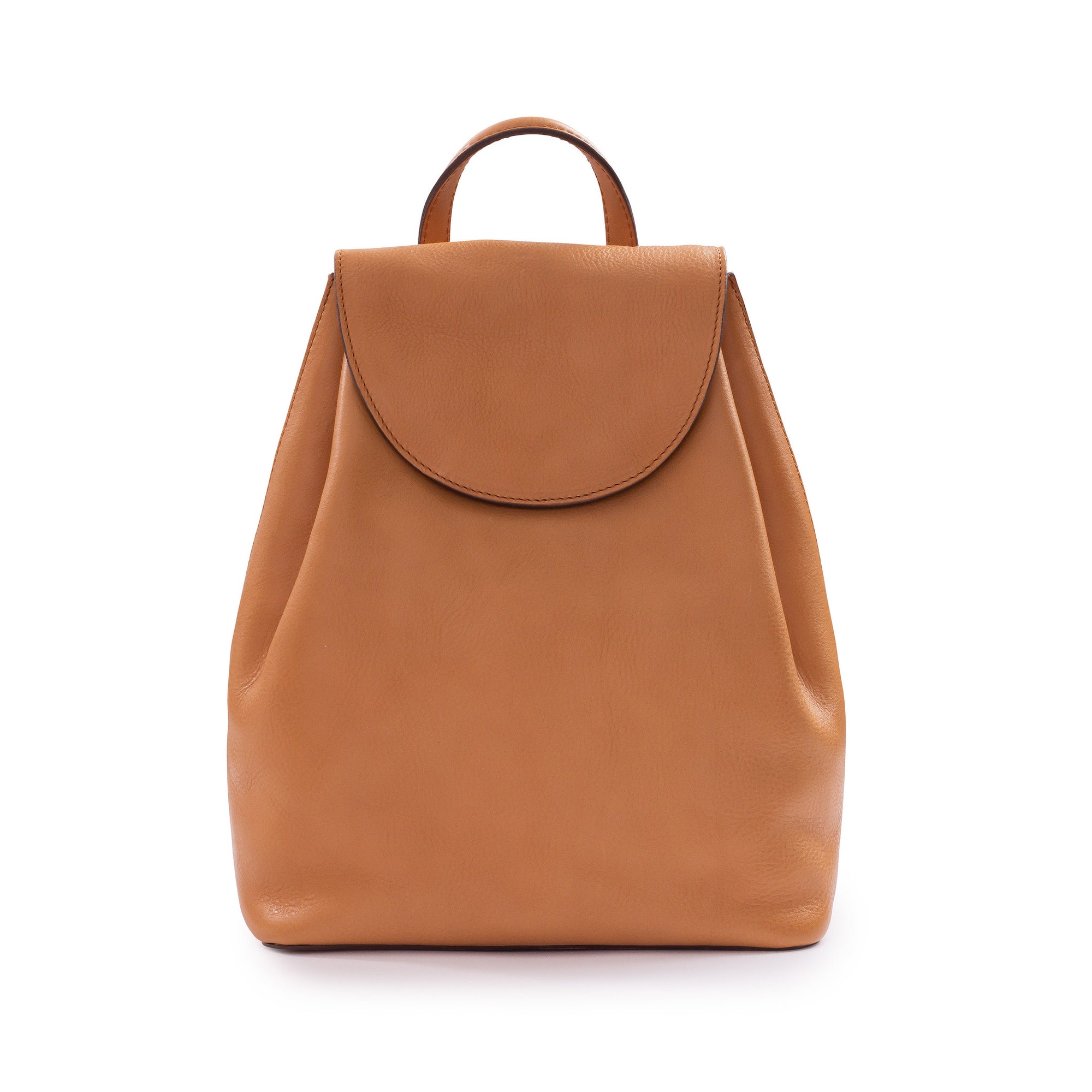 Belle Leather Backpack in Nude