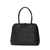 Amelie Leather Diaper Bag in Black