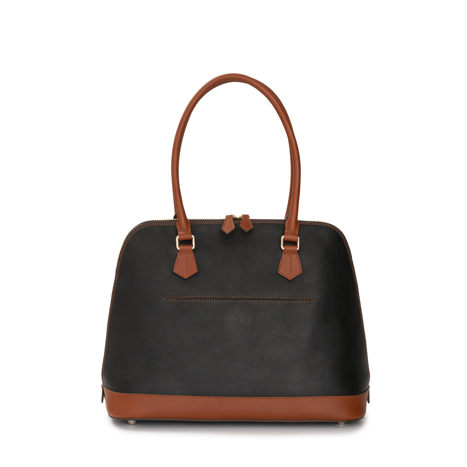 Amelie Leather Bag in Black and Gold