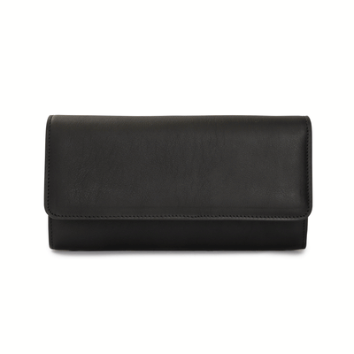 European Clasp Wallet in Black