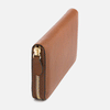 Zip-Around Wallet in Caramel Leather