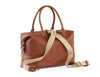 Collette Leather Diaper Bag and Backpack in Caramel